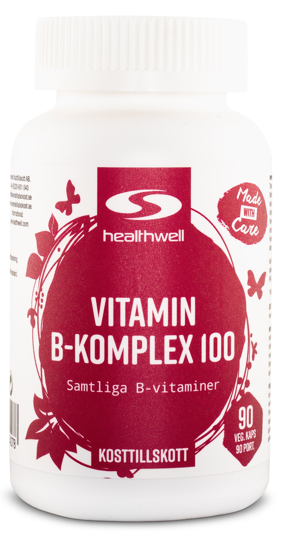 Vitamin B Komplex 100 Nervsystemet Svensk Hälsokost