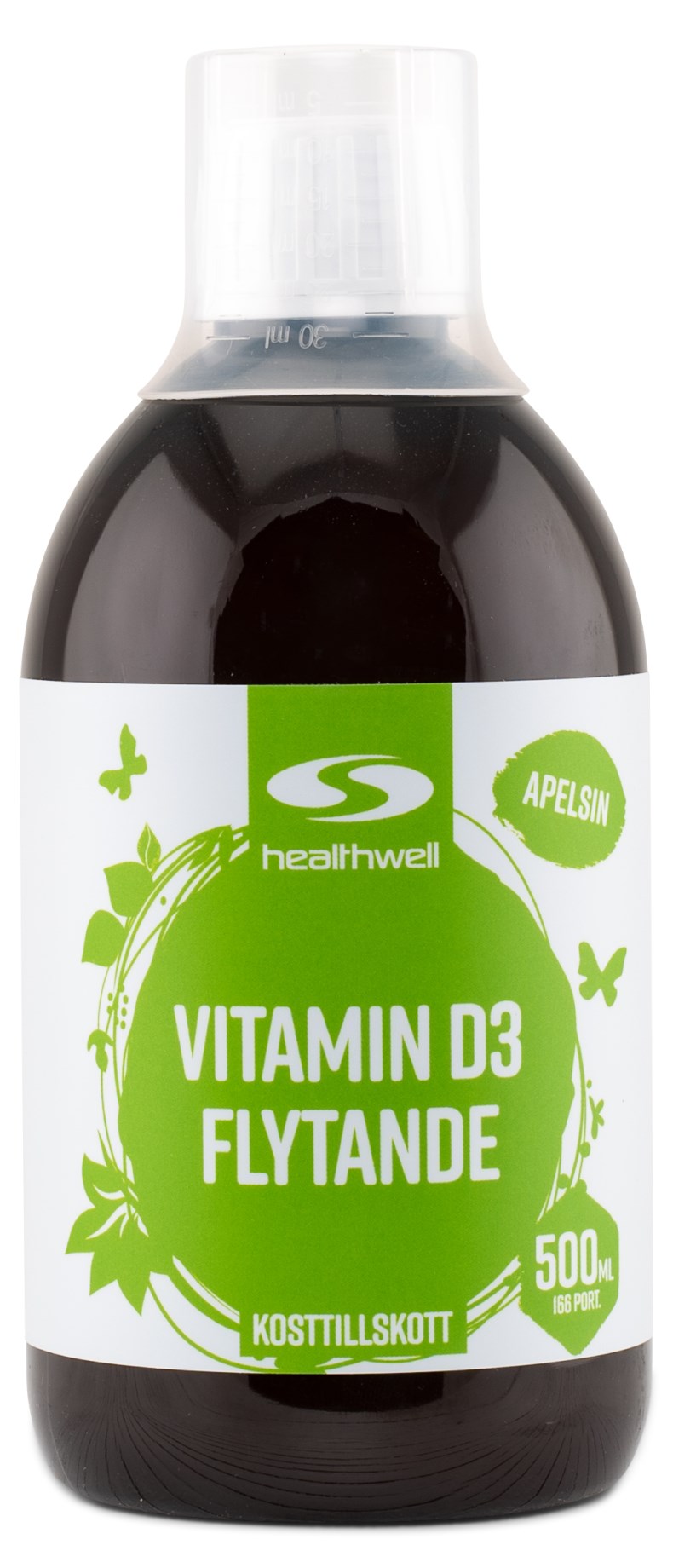 Healthwell Vitamin D Flytande Svensk H Lsokost