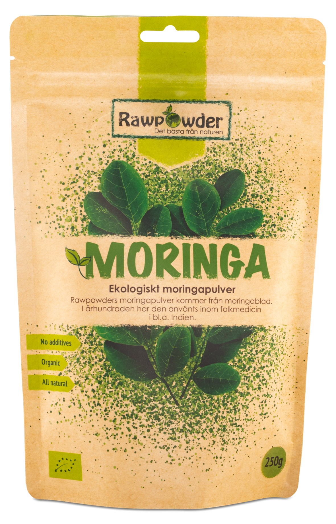 Handla RawPowder Moringa Pulver hos Svensk Hälsokost Fri frakt