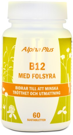 Alpha Plus B12 med Folsyra - Alpha Plus