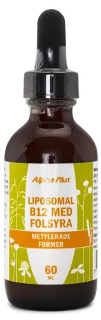 Alpha Plus Liposomal B12 m Folsyra - Alpha Plus