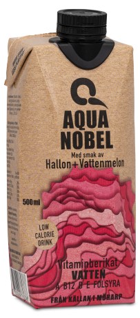 Miniatyrbild Aqua Nobel Vitaminberikat K�llvatten Alive, Hallon & Vattenmelon, 500 ml
