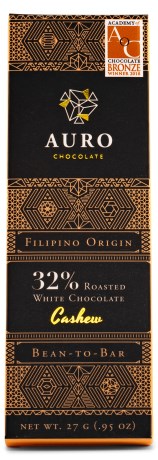 Auro Heritage 32% White Chocolate with Roasted Cashew, Livsmedel - Auro