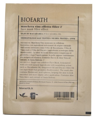 Bioearth Sheetmask Filler Effect - Bioearth