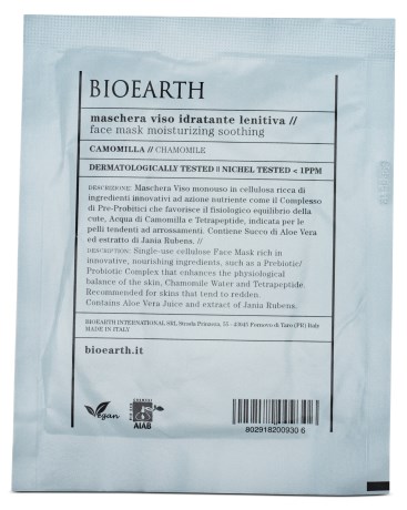 Bioearth Sheetmask Moisturising Soothing - Bioearth