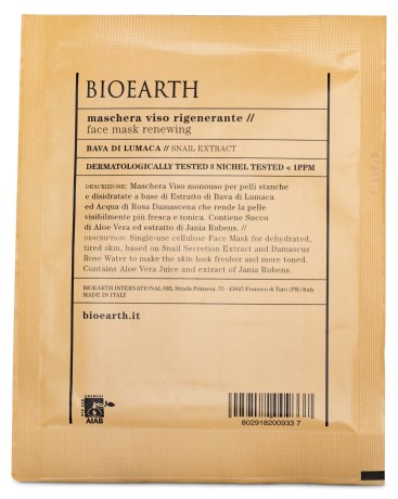 Bioearth Sheetmask Renewing - Bioearth