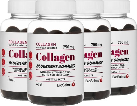Miniatyrbild BioSalma Collagen Gummies, Blueberry, 240 Gummies
