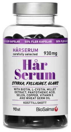 Miniatyrbild BioSalma H�rSerum med Biotin L-cystin Pantotensyra, 90 kaps