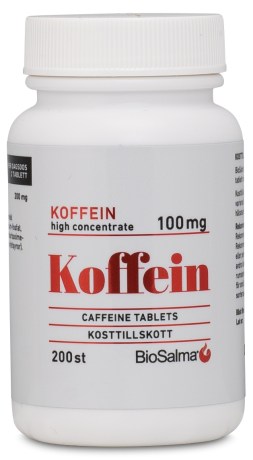 Miniatyrbild BioSalma Koffein 100 mg, 200 tabl