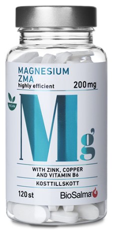 Miniatyrbild BioSalma Magnesium ZMA 200 mg, 120 tabl