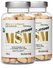 Miniatyrbild BioSalma MSM 1000mg + C-vitamin, 240 tabl