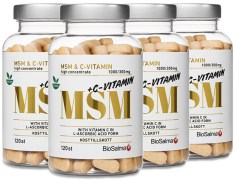 Miniatyrbild BioSalma MSM 1000mg + C-vitamin, 480 tabl