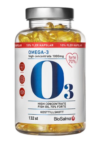 Miniatyrbild BioSalma Omega-3 Forte 70% 1000mg , 132 kaps