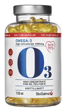 Miniatyrbild BioSalma Omega-3 Forte 70% 1000mg , 132 kaps