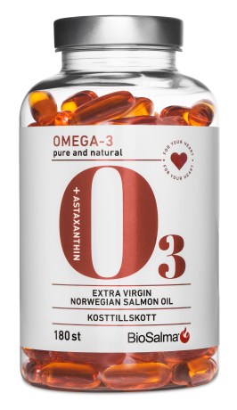 Miniatyrbild BioSalma Omega-3 Salmon Oil 1000mg, 180 kaps