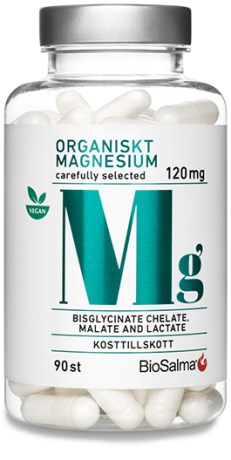 Miniatyrbild BioSalma Organiskt Magnesium 120 mg , 90 kaps
