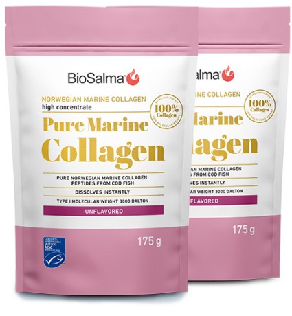 Miniatyrbild BioSalma Pure Marine Collagen, Unflavored, 350 g