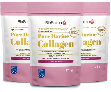 Miniatyrbild BioSalma Pure Marine Collagen, Unflavored, 525 g