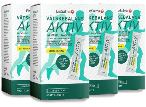 Miniatyrbild BioSalma V�tskebalans Aktiv, Citronsmak, 48 dos-sticks