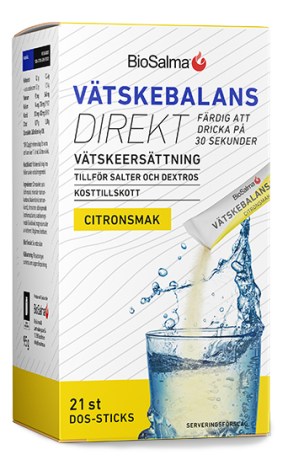 Miniatyrbild BioSalma V�tskebalans Direkt, Citronsmak, 21 dos-sticks
