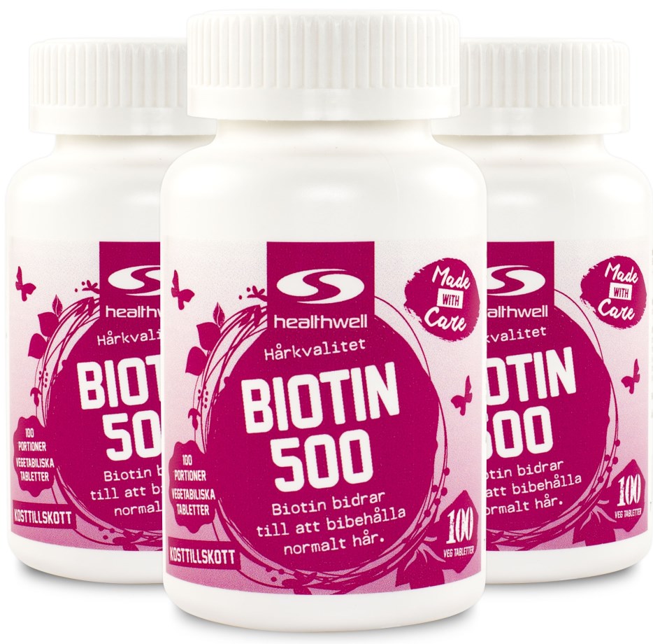 Biotin 500 3-pack - Healthwell