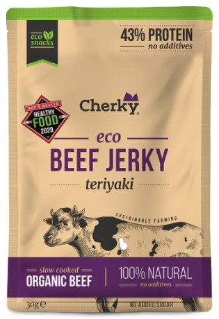 Miniatyrbild Cherky Foods Beef Jerky Eco, Teriyaki, 30 g