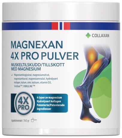 Miniatyrbild Collaxan Magnexan 4X Pro Pulver, Apelsin, 240 g