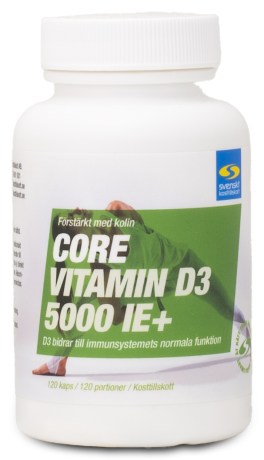 Miniatyrbild Core Vitamin D3 5000 IE+ Hardshell, 120 kaps