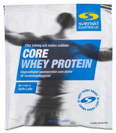 Miniatyrbild Core Whey Protein Portionsp�se, Kaffe Latte, 33 g