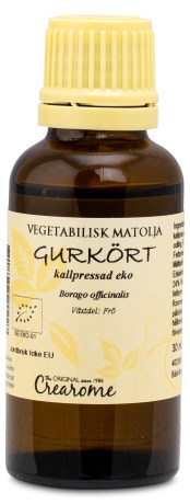 Miniatyrbild Crearome Kallpressad Gurk�rtsolja EKO, 30 ml