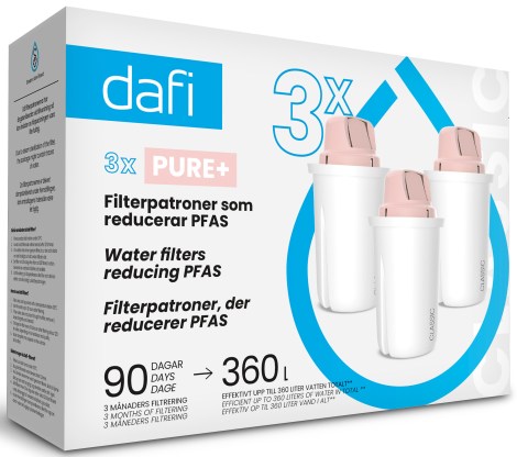 Miniatyrbild Dafi Filterpatroner Pure+, 3-pack