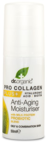 Miniatyrbild Dr Organic Kollagen Probiotika Anti-agingkrm, 50 ml