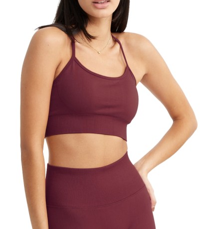 Miniatyrbild Drop Of Mindfulness Signature Seamless Bra, S, Ruby Wine