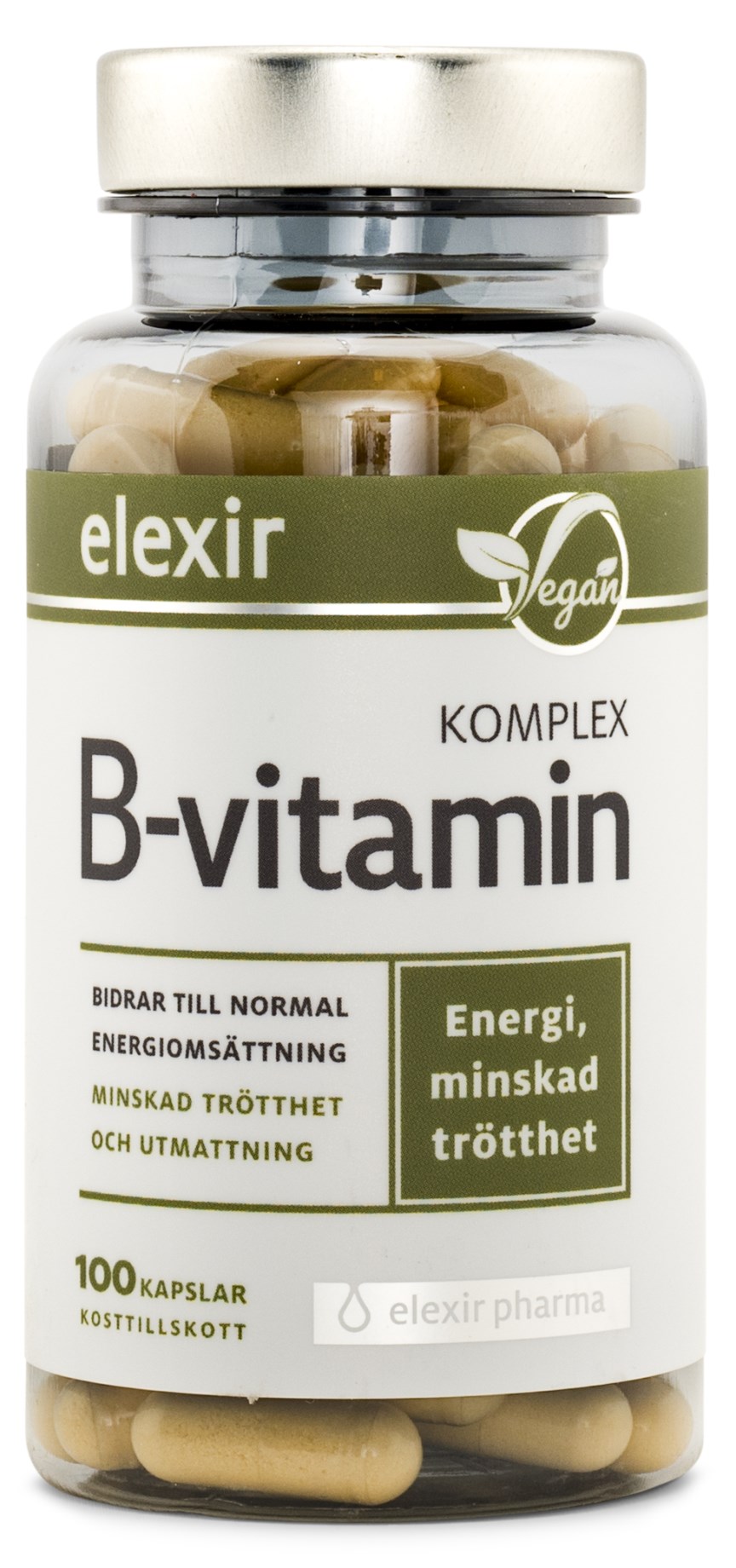 Handla Elexir Pharma B-vitamin Komplex Hos | Svensk Hälsokost