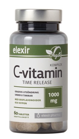 Miniatyrbild Elexir Pharma C-Vitamin Komplex Time Release, 60 tabl