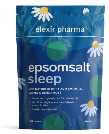 Miniatyrbild Elexir Pharma Epsomsalt med doft, 1000 g, Sleep