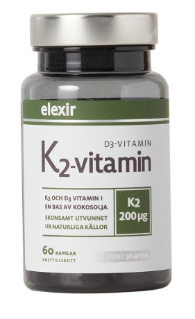 Miniatyrbild Elexir Pharma K2+D3, 60 kaps