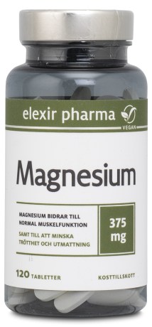 Miniatyrbild Elexir Pharma Magnesium 375 mg, 120 tabl