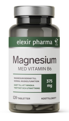 Miniatyrbild Elexir Pharma Magnesium 375 mg, 120 tabl