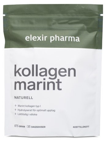 Miniatyrbild Elexir Pharma Marint Kollagenpulver, 175 g