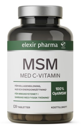 Miniatyrbild Elexir Pharma MSM + C-vitamin, 120 tabl