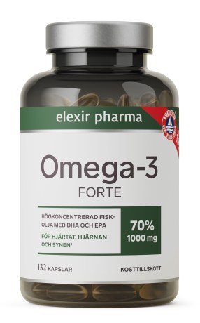 Miniatyrbild Elexir Pharma Omega-3 Forte, 132 kaps