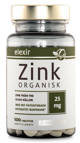 Elexir Pharma Organisk Zink - Elexir Pharma