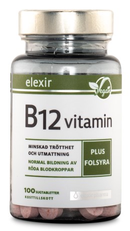 Elexir Pharma Vitamin B-12 Vegansk - Elexir Pharma