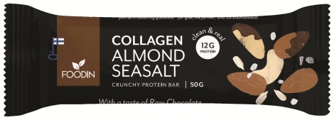 Miniatyrbild Foodin Collagen Protein Bar, Almond Sea Salt, 50 g
