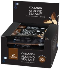 Miniatyrbild Foodin Collagen Protein Bar, Almond Sea Salt, 12-pack