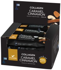 Miniatyrbild Foodin Collagen Protein Bar, Caramel Cinnamon, 12-pack