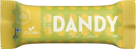 Miniatyrbild Foodin Dandy Candy Date Bar, Sour Lemon, 35 g