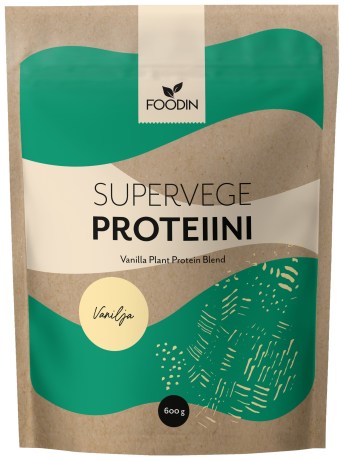 Miniatyrbild Foodin Supervege Vegan Protein Blend, Vanilj, 600 g