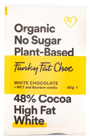 Funky Fat Foods Vit Choklad, Livsmedel - Funky Fat Foods